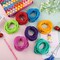 288 Pieces Loom Weaving Craft Loops Refill Elastic Potholder Loops with Multiple Colors for DIY Crafts Supplies, Compatible with 7 Inch Weaving Loom